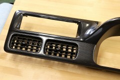 ワゴンＲ 純正オプション？ カーボン調メーターパネル オーディオパネル2枚目