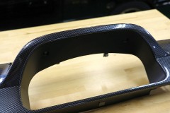 ワゴンＲ 純正オプション？ カーボン調メーターパネル オーディオパネル3枚目