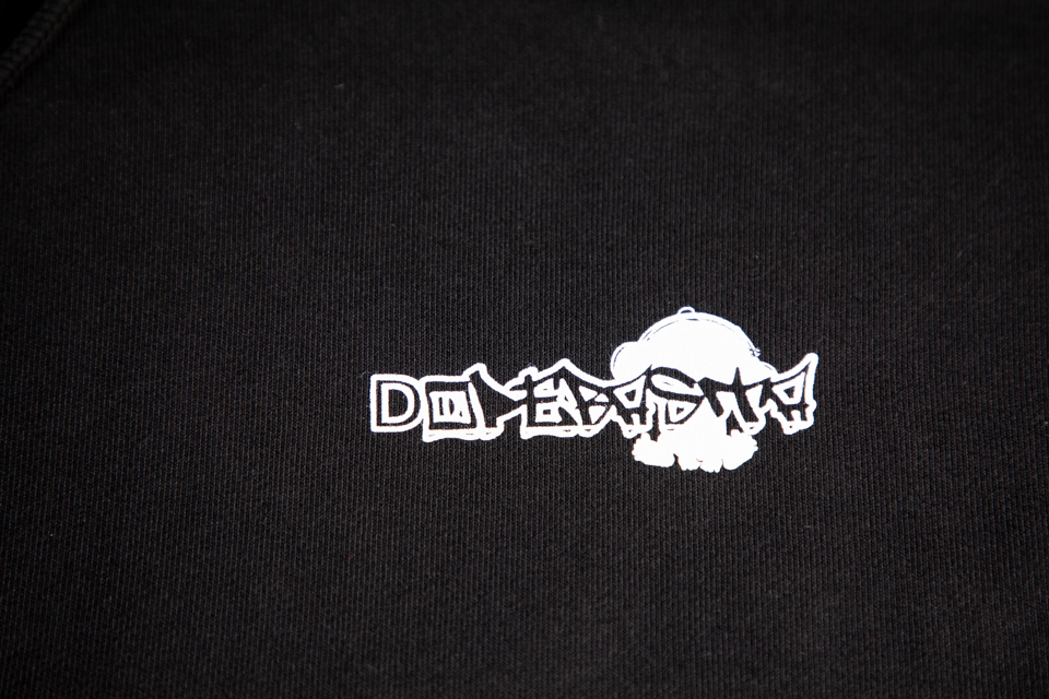 DOPEBASTA×NARUKIYA パーカー ブラック×ホワイトロゴ3枚目