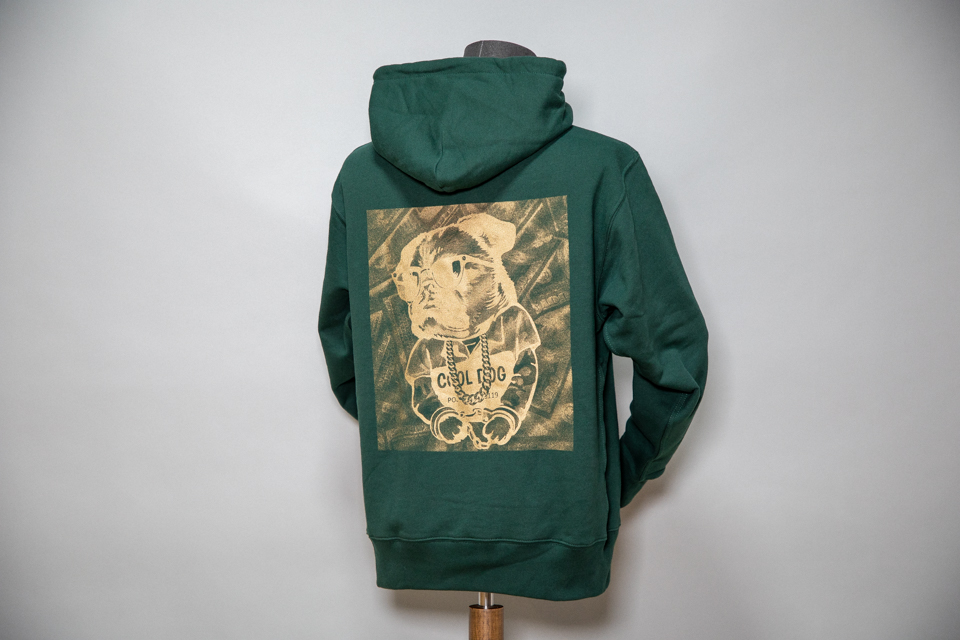 DOPEBASTA×NARUKIYA パーカー グリーン×ゴールドロゴ0枚目