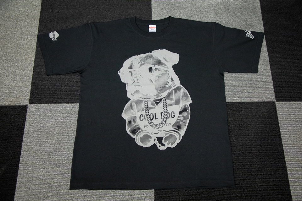 DOPEBASTA×NARUKIYA Ｔシャツ ブラック×グレーロゴ0枚目