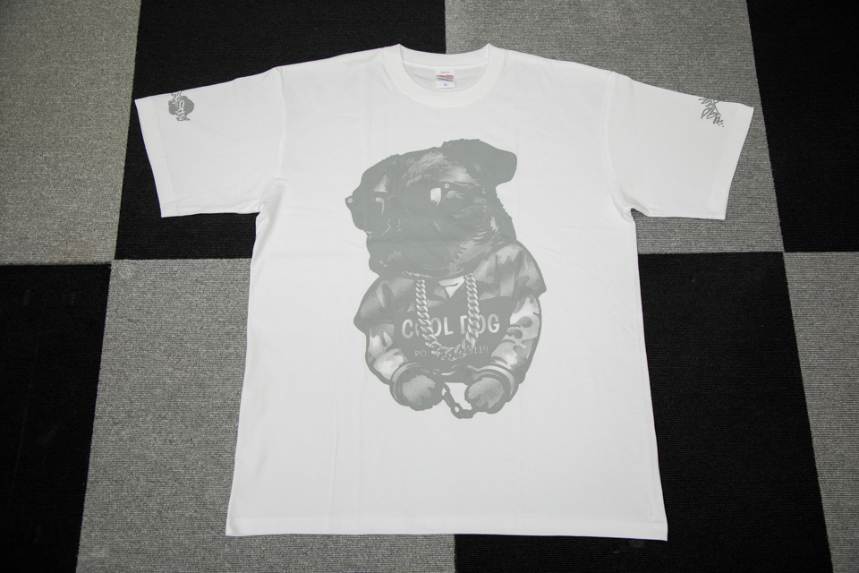 DOPEBASTA×NARUKIYA Ｔシャツ ホワイト×グレーロゴ0枚目