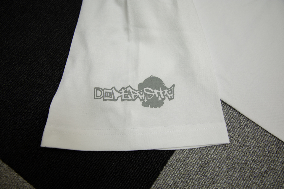 DOPEBASTA×NARUKIYA Ｔシャツ ホワイト×グレーロゴ1枚目