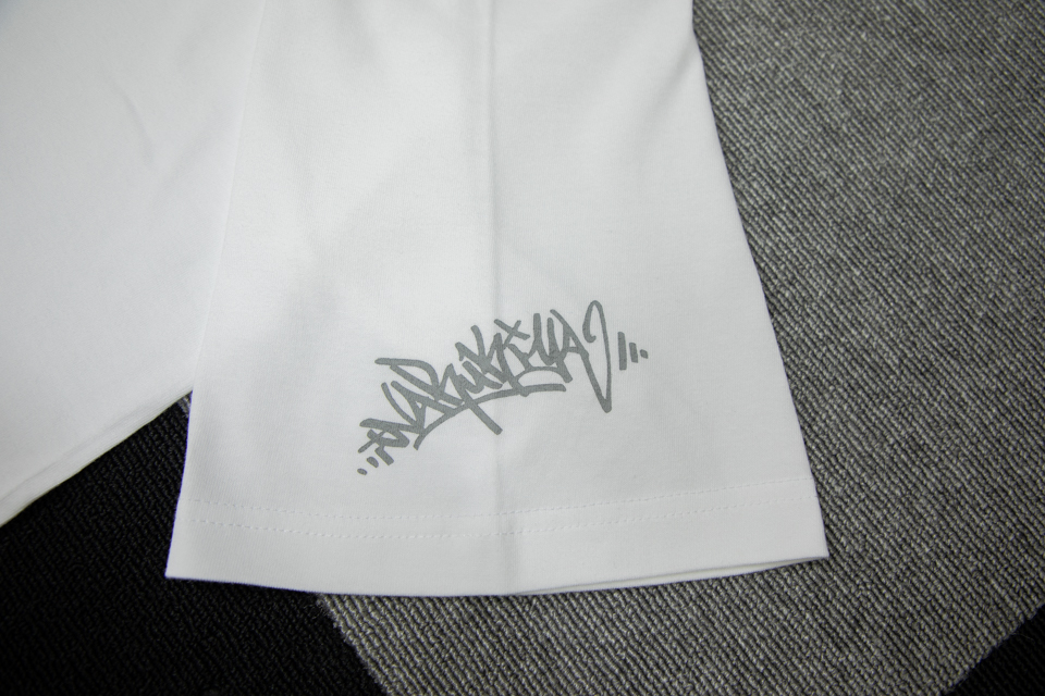DOPEBASTA×NARUKIYA Ｔシャツ ホワイト×グレーロゴ2枚目