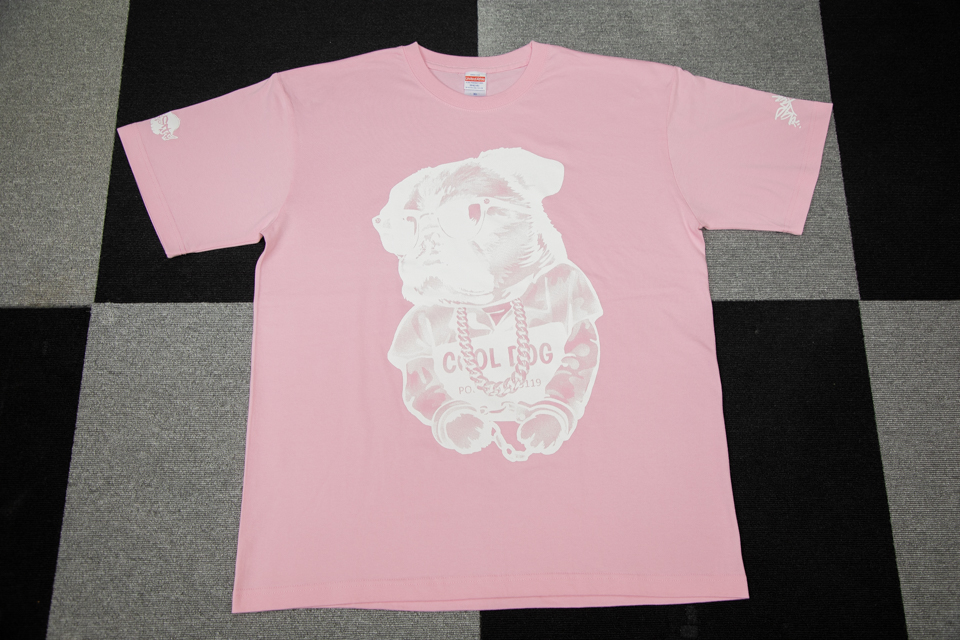 DOPEBASTA×NARUKIYA Ｔシャツ ピンク×ホワイトロゴ0枚目